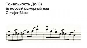 Тональность До_Блюзовый мажорный лад_C major Blues_70 ударов в минуту