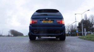 BMW E53 X5 4.4i Resonator Delete - X pipe - Sound Clip