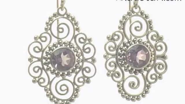 Violet Gardenia Earrings by Kalistah.com смотреть онлайн