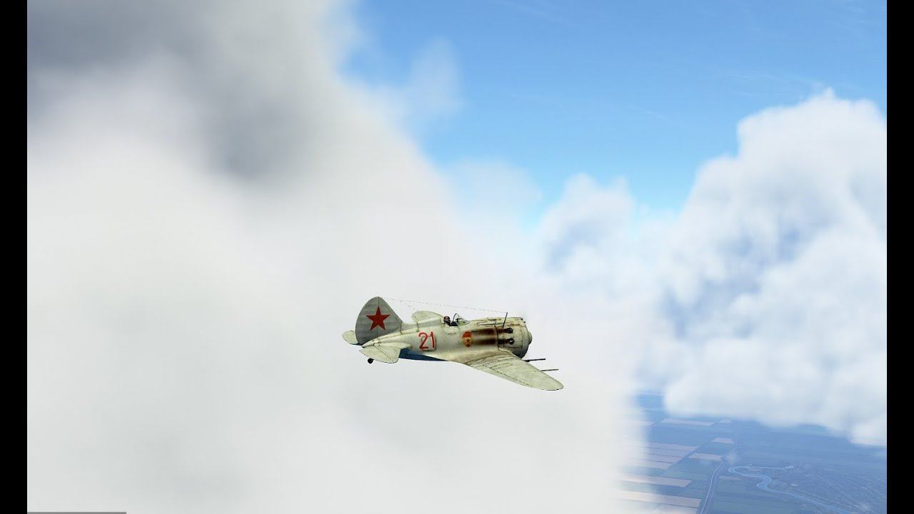 И-16 против  Bf 109 E-7,  в лобовой атаке сбил "мессер"