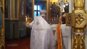 Вход. Награждение двойным орарём диакона.
