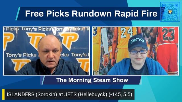 New York Islanders vs Winnipeg Jets 2/26/2023 FREE NHL Expert Predictions on Morning Steam Show