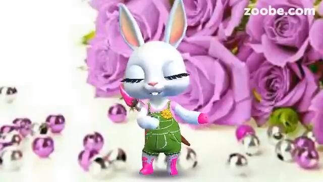 ZOOBE зайка Поздравление Тёте с Днём Рождения смотреть онлайн