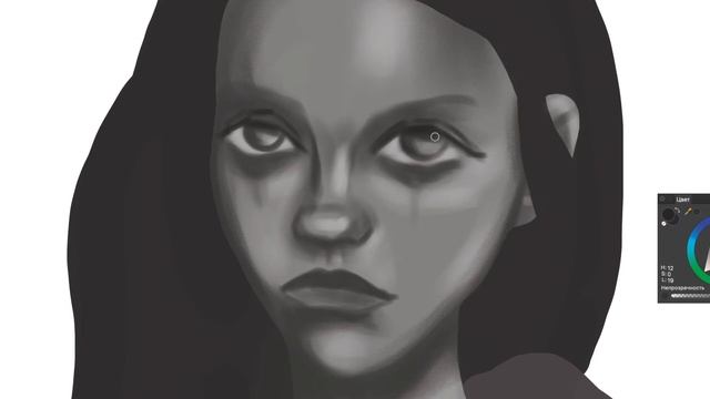 Портреты/ процесс рисования лиц