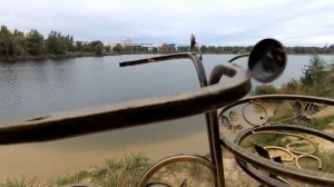 Кованая подставка для цветов Велосипед