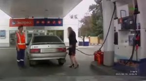 Смешной случай на заправке