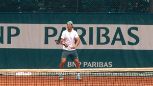 Рафаэль Надаль. Тренировка.