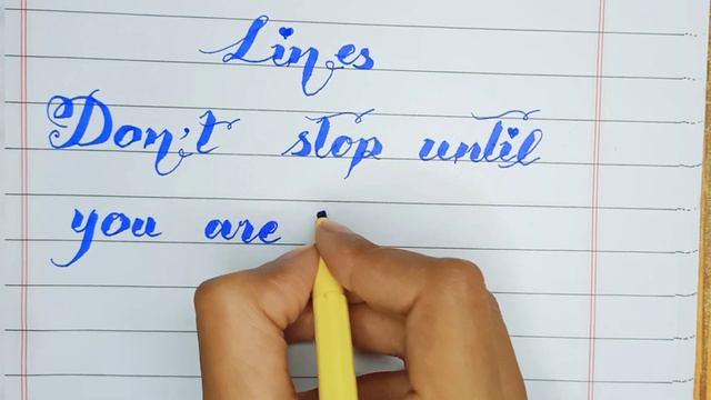 English calligraphy Lesson 19 How to write using Cut marker Best Paper Presentation for Board Exams