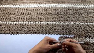 Ннур "Промтекс". Вязаная накидка на кресло или диван,часть 1.