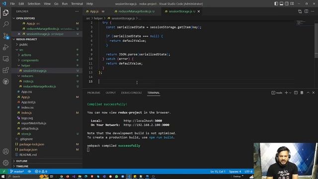 Session Storage in Redux using React JS | Session Storage | React JS Tutorial (full course) - #68