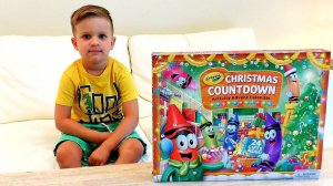 Roma Opens Advent Calendar with Crayola surprise for kids