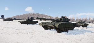 Arma 3 | | Танковый бой русских танков против американских. Около деревни в Черноруссии зимой