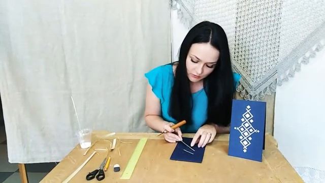 Мастер-класс "Инкрустация соломкой" (мастер Дарья Юрчик) Лидский отдел ремесел смотреть онлайн