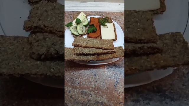 Хлебцы из овсянки. Быстро, вкусно, полезно😋