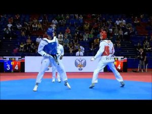 MOSCOW 2017 WORLD TAEKWONDO GRAND PRIX. SemiFinal M+80 GOLEC-KUZNETSOV