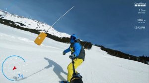 Черная трасса 14 Архыз | Полный спуск 80 км/ч