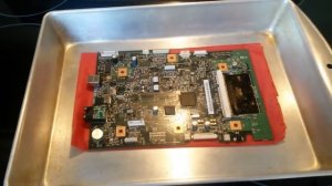 Baking the formatter board of an HP m2727nf