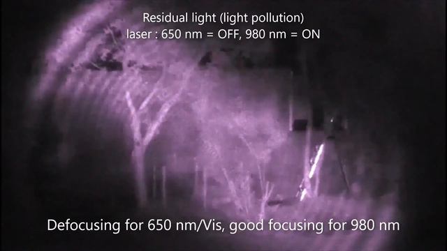 Experiments for Night Vision system (1) : chromatism, sensor response, lasers 650 nm / 980 nm. смотреть онлайн