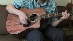 Fender CD-140SCE Mahogany acoustic/electric guitar.