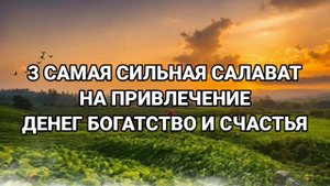 САМАЯ СИЛЬНАЯ САЛАВАТ НА ПРИВЛЕЧЕНИЕ ДЕНЕГ БОГАТСТВО И СЧАСТЬЯ #дуа #коран #салават