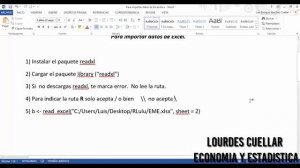 Data analysis: Cómo importar datos de Excel a Rstudio ( consola R).