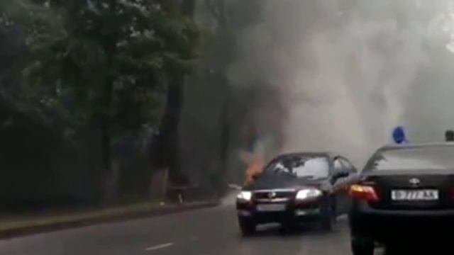 пожар машин