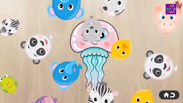 Морские обитатели Развивающие мультики для самых маленьких Жители моря и океа смотреть онлайн