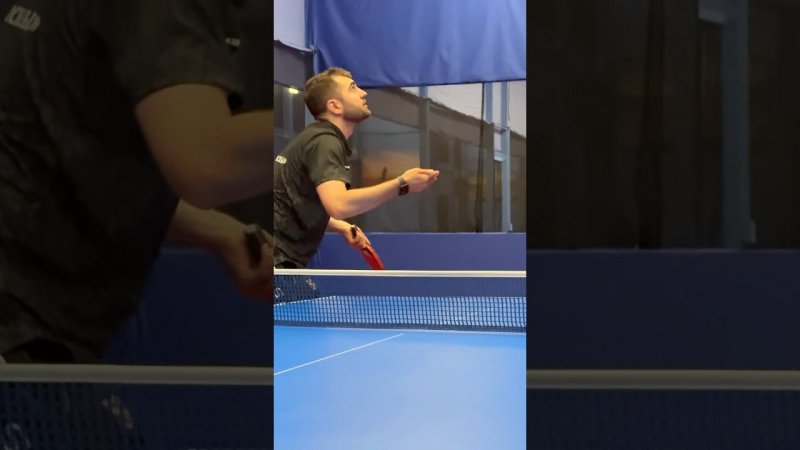 Супер сильный маятник с нижним. #music #tabletennis #serve