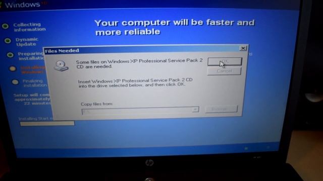 Установка Windows XP Media Center Edition на старый ноутбук