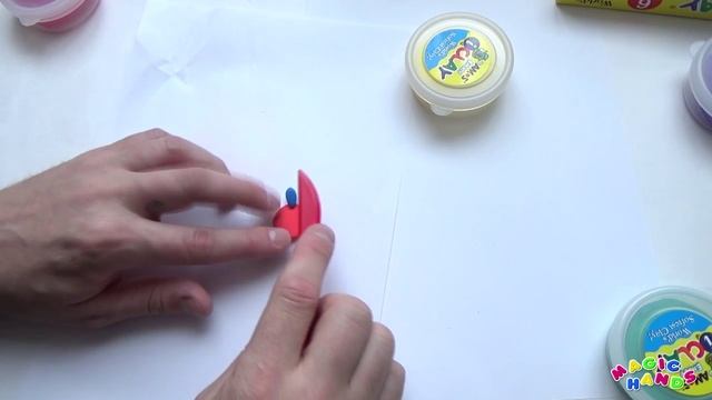 Лепим цветок из массы для лепки. смотреть онлайн