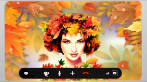 Осень на экране в Skype  01.Видео презентация для утренника "Skype с Осенью"