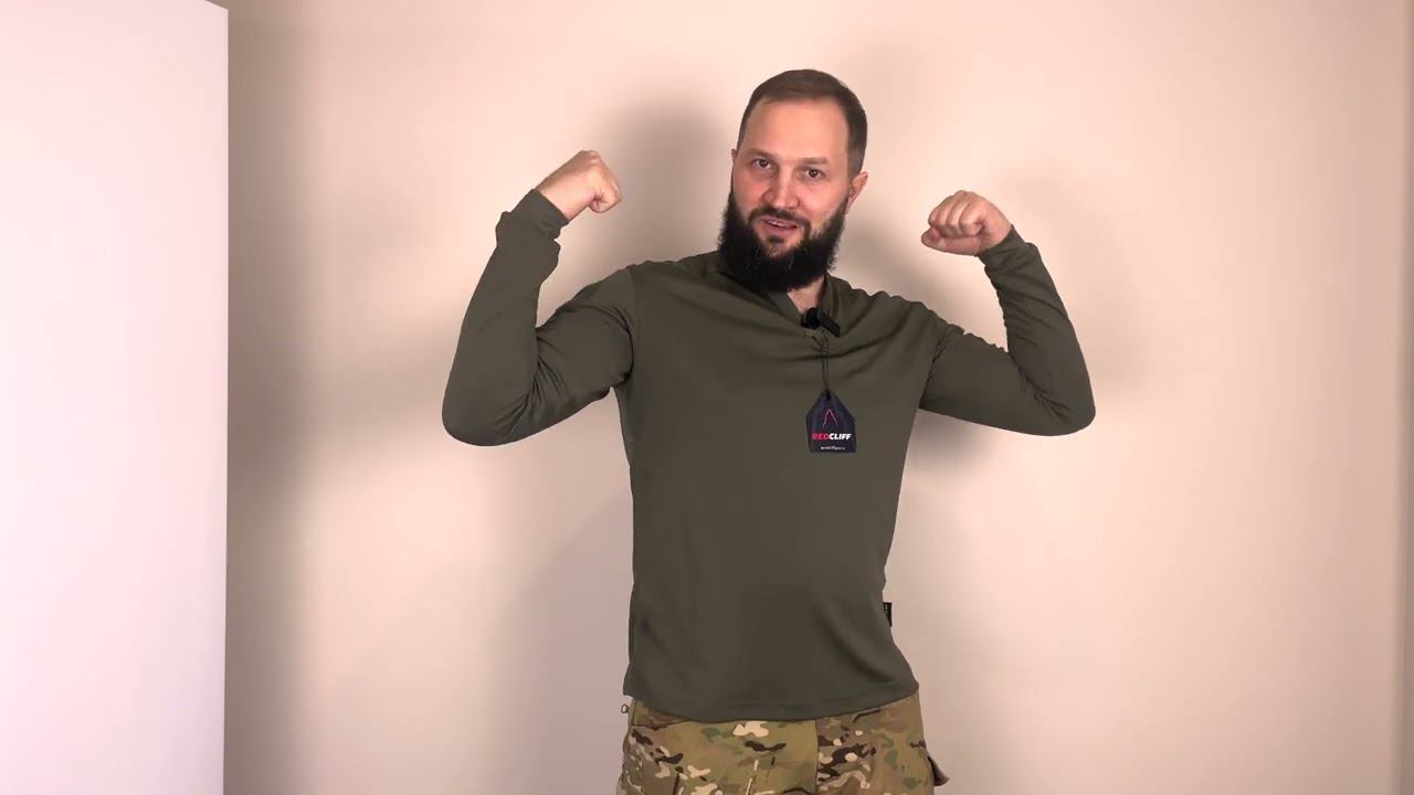 РУБАШКА ПОЛО С ДЛИННЫМ РУКАВОМ ORCUS ОТ RED CLIFF, ЦВЕТ ХАКИ. 51299 смотреть онлайн