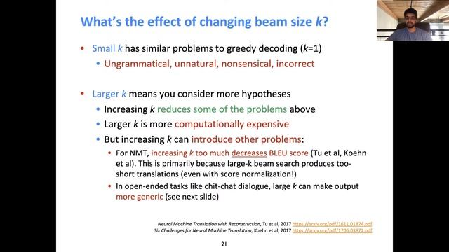 UMass CS685 (Advanced NLP) F20: Text generation decoding and evaluation