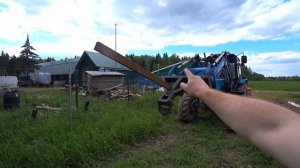 Строительство здания для хранения сена. Hay storage building construction.