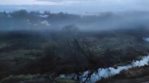 Туман над рекой и деревней!)