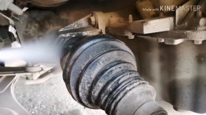 Замена подвесного подшипника полуоси Меган 3