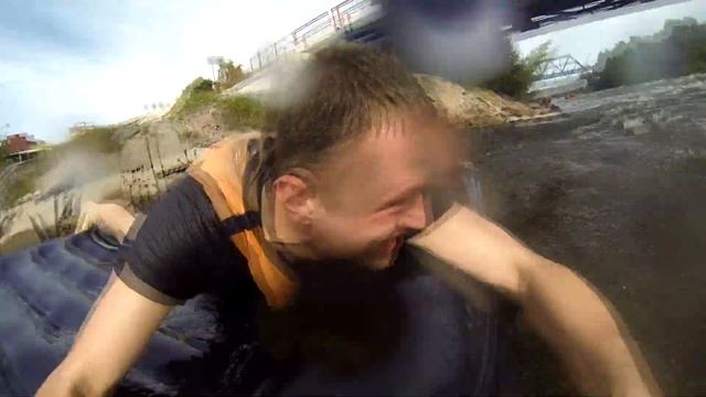 Сплав по реке Вуокса на матрасе /Rafting Vuoksa river on air matress смотреть онлайн
