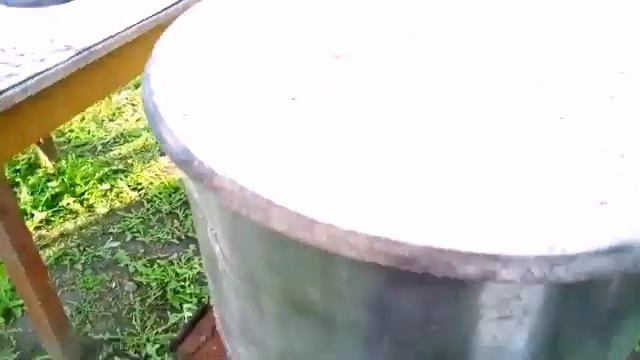 Самодельная каптильня из барабана стиральной машинки.