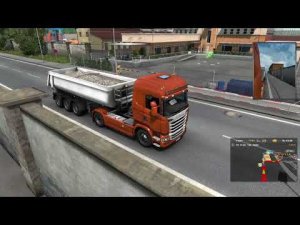 Euro Truck Simulator 2 - Дортмунд, груз Гравий 16т, расстояние 69км