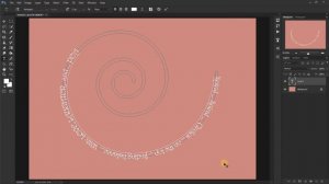 Create Spiral Circular Text Effect in Photoshop