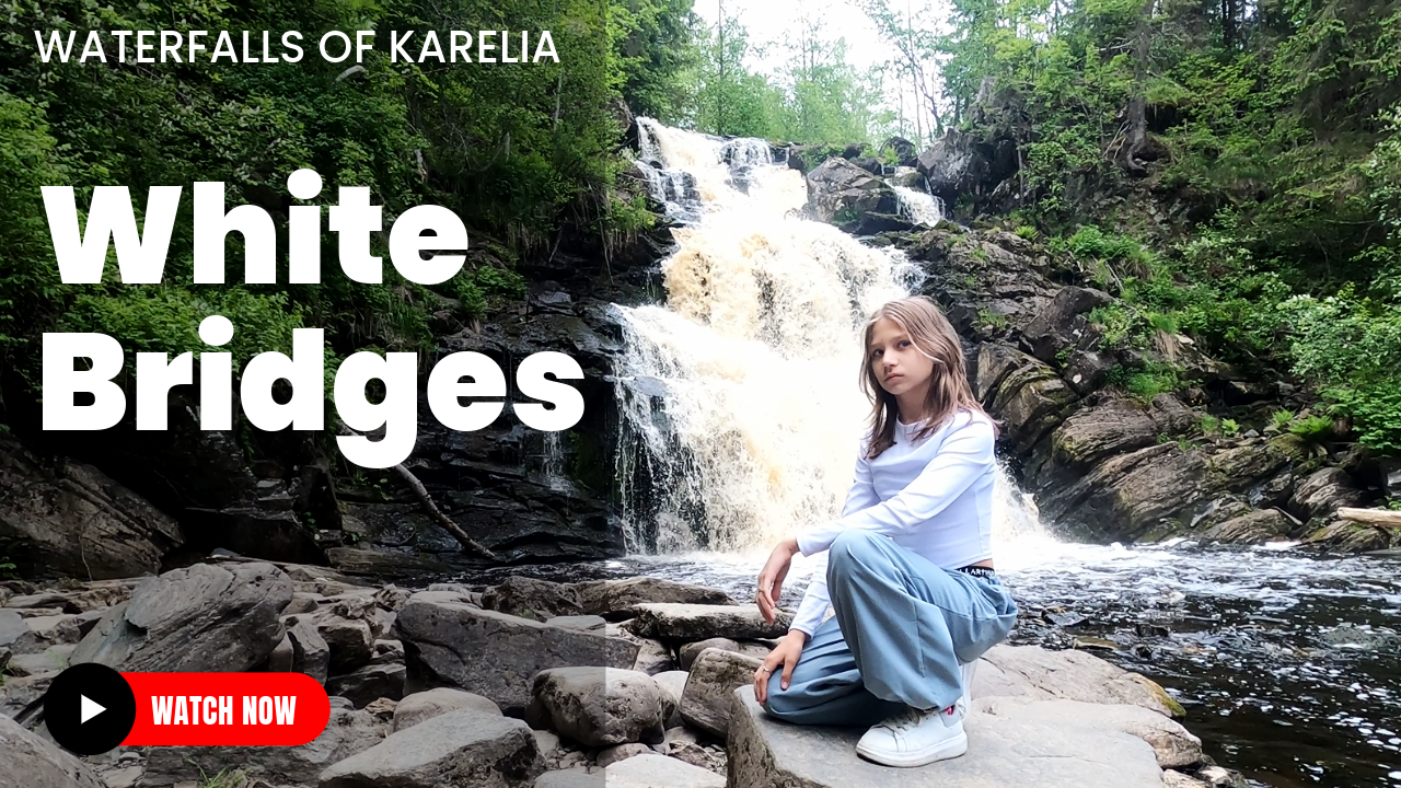 Водопад Белые мосты 🌊 Юканкоски в Карелии 🙃 Куда пойти с ребенком