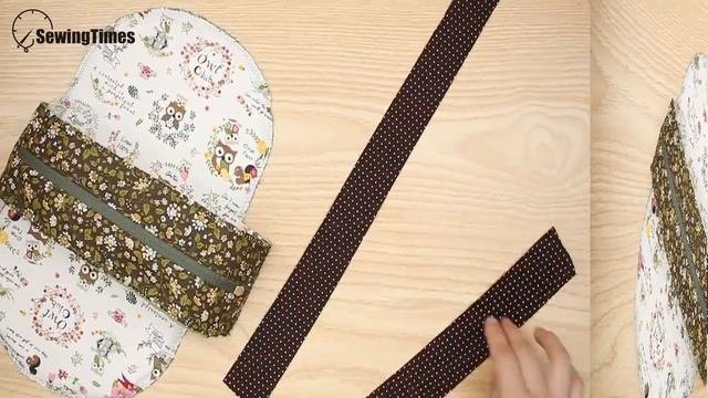 DIY ZIPPER ROUND POUCH BAG 반달 파우치 | Makeup Pouch Sewing Tutorial & Free Pattern [sewingtimes]