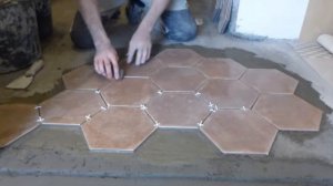 Укладка шестиугольной плитки