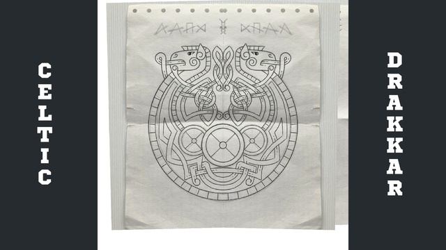 Рисуем драккар в кельтском стиле .2 января 2023 г. Celtic drakkar. смотреть онлайн