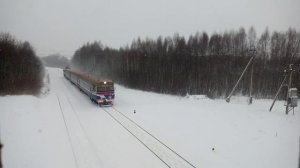 Дизель-поезд ДДБ1-003 сообщением Лепель - Орша