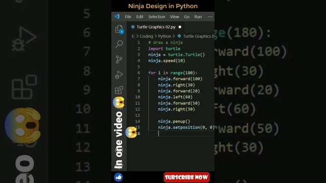 make Ninja using python #dicode#like #share #subscribe #support #viral #share