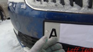 Установка рамки госномера RCS Версия 4.0