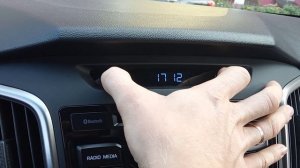 Настройка часов Хендай Крета. Установка часов в 24 формат