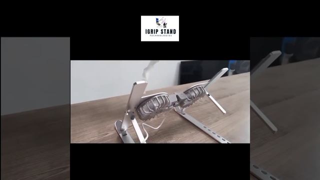 iGrip C9 Pro Laptop Stand With cooling fan overview. смотреть онлайн