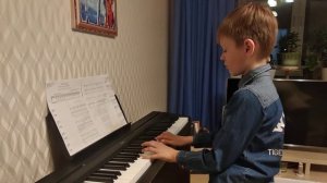 "Храбрый ковбой"  - Н.Торопова ( фортепиано)